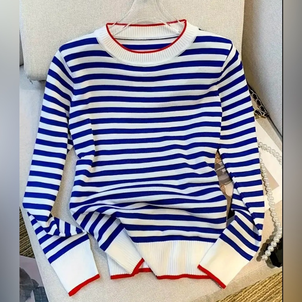 Milan Coastal Lightweight Crewneck Sweater Euro Summer - Picture 2 of 12